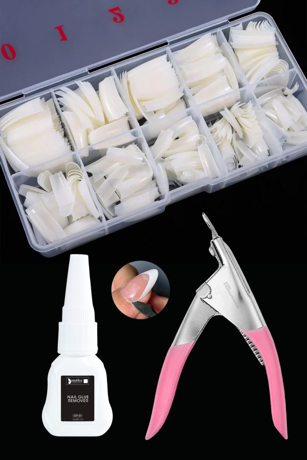 Nail Tips Set - Yarım Ay Tips - Tips Makas - Tips Yapıştırıcı